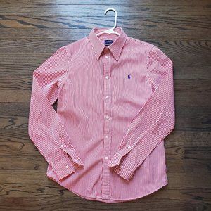 Polo Ralph Lauren Red & White Stripe Button Shirt